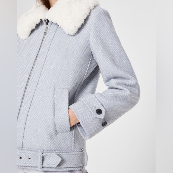 Club Monaco Textured Moto Jacket - Picture 5 of 7